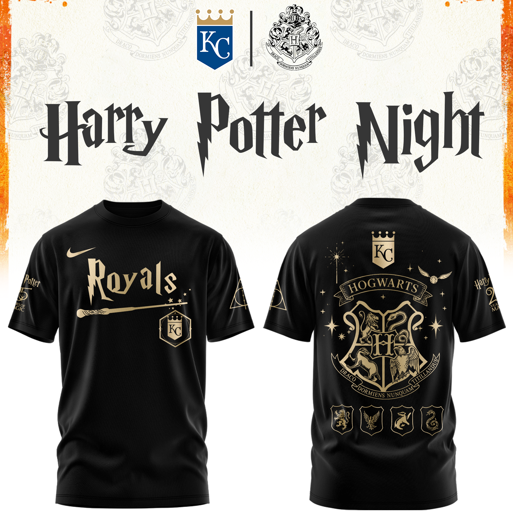 Kansas City Royals Harry Potter Limited Edition Tshirt