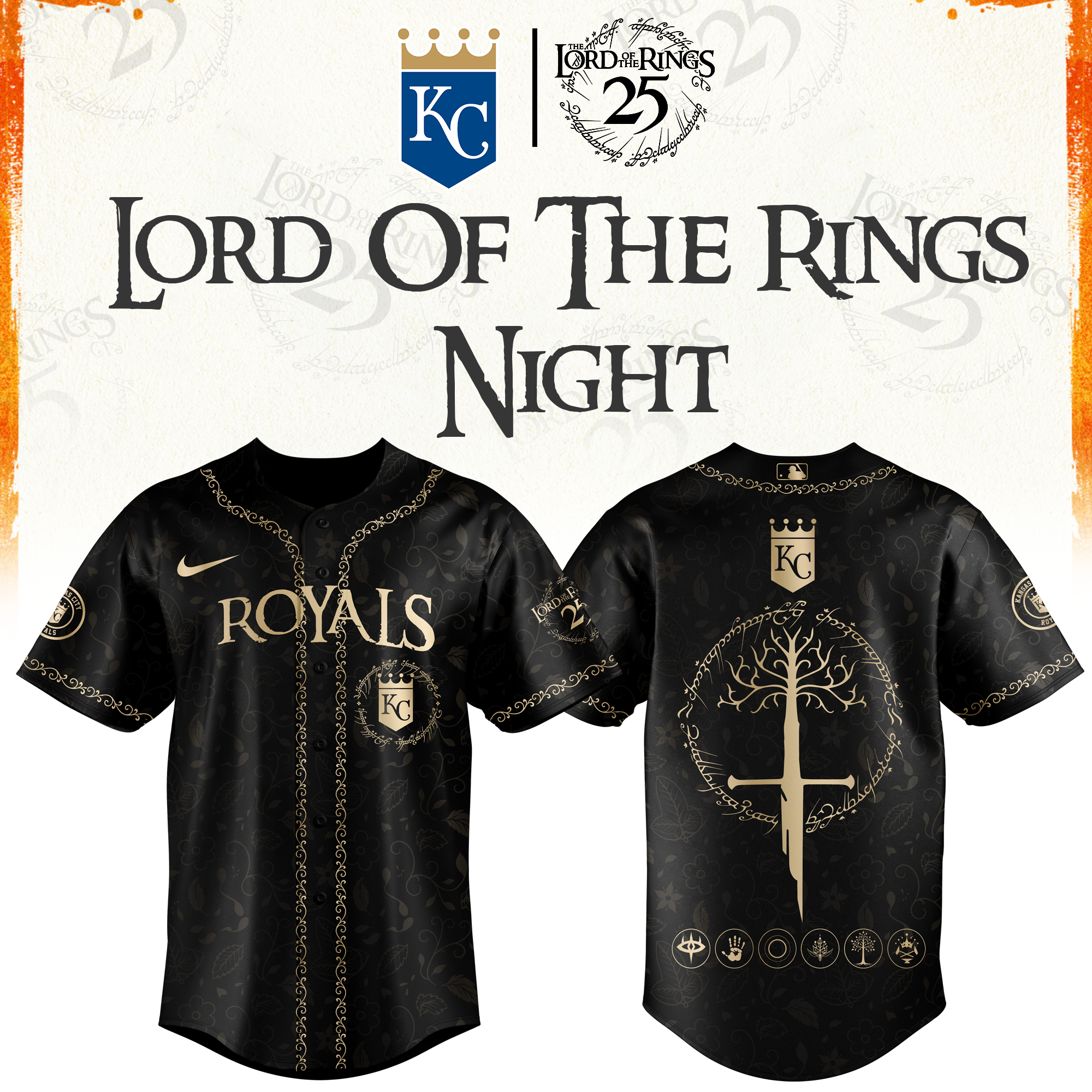 Kansas City Royals The Lord of The Rings Limited Edition Jersey| Cap | Jogger V2