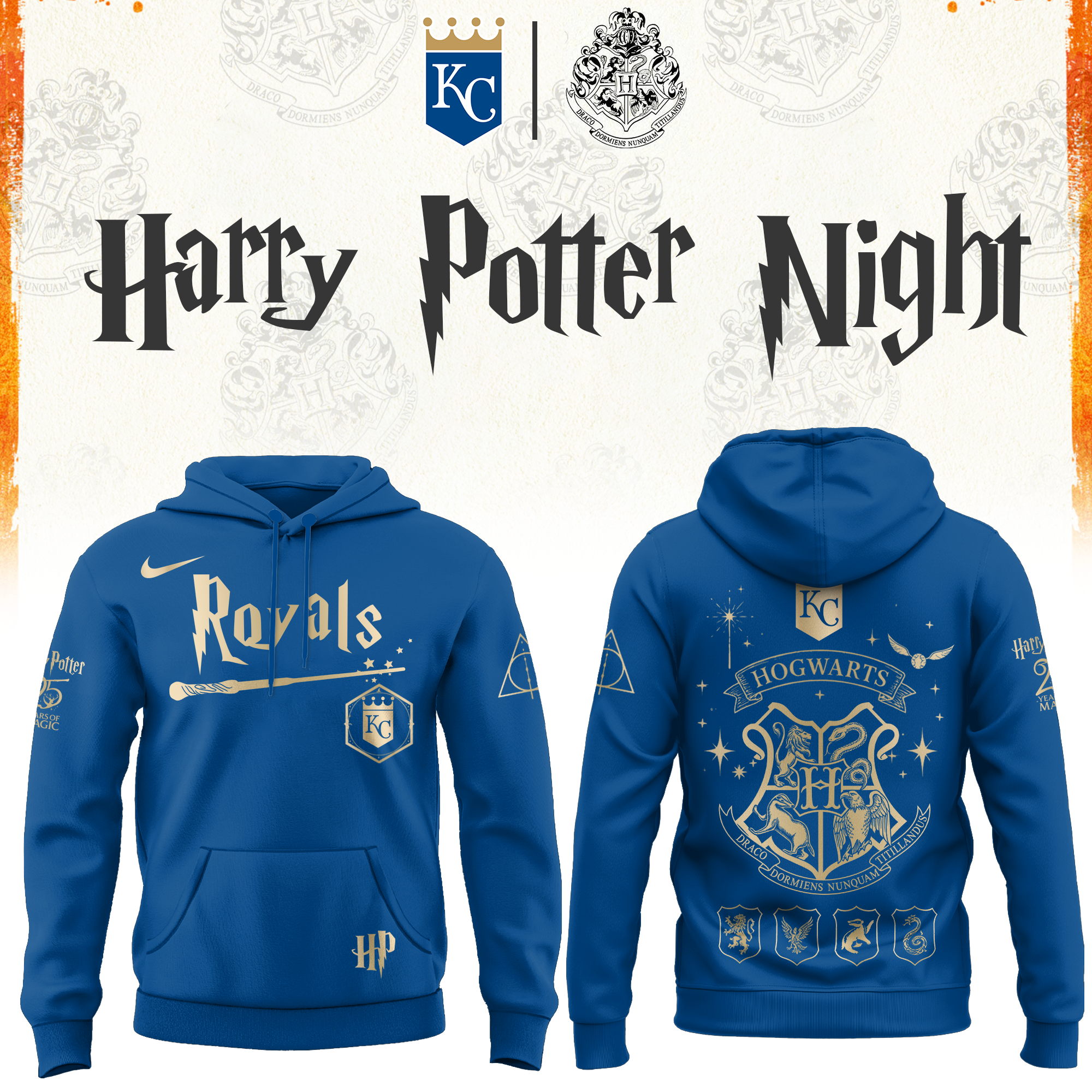 Kansas City Royals Harry Potter Limited Edition Hoodie v2