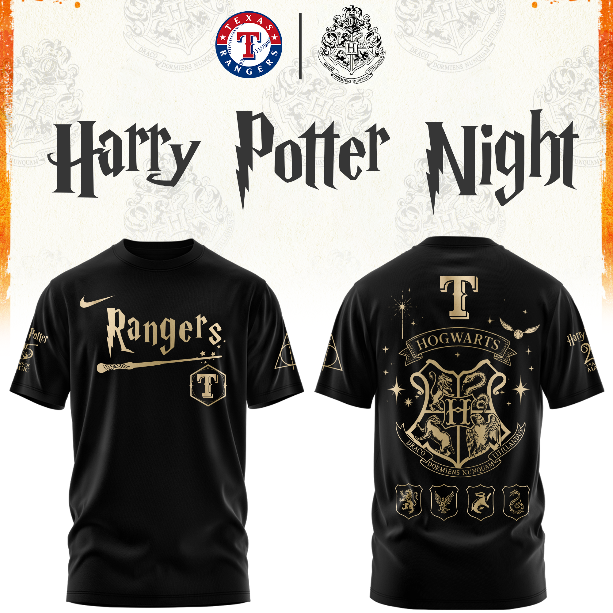 Texas Rangers Harry Potter Limited Edition Tshirt
