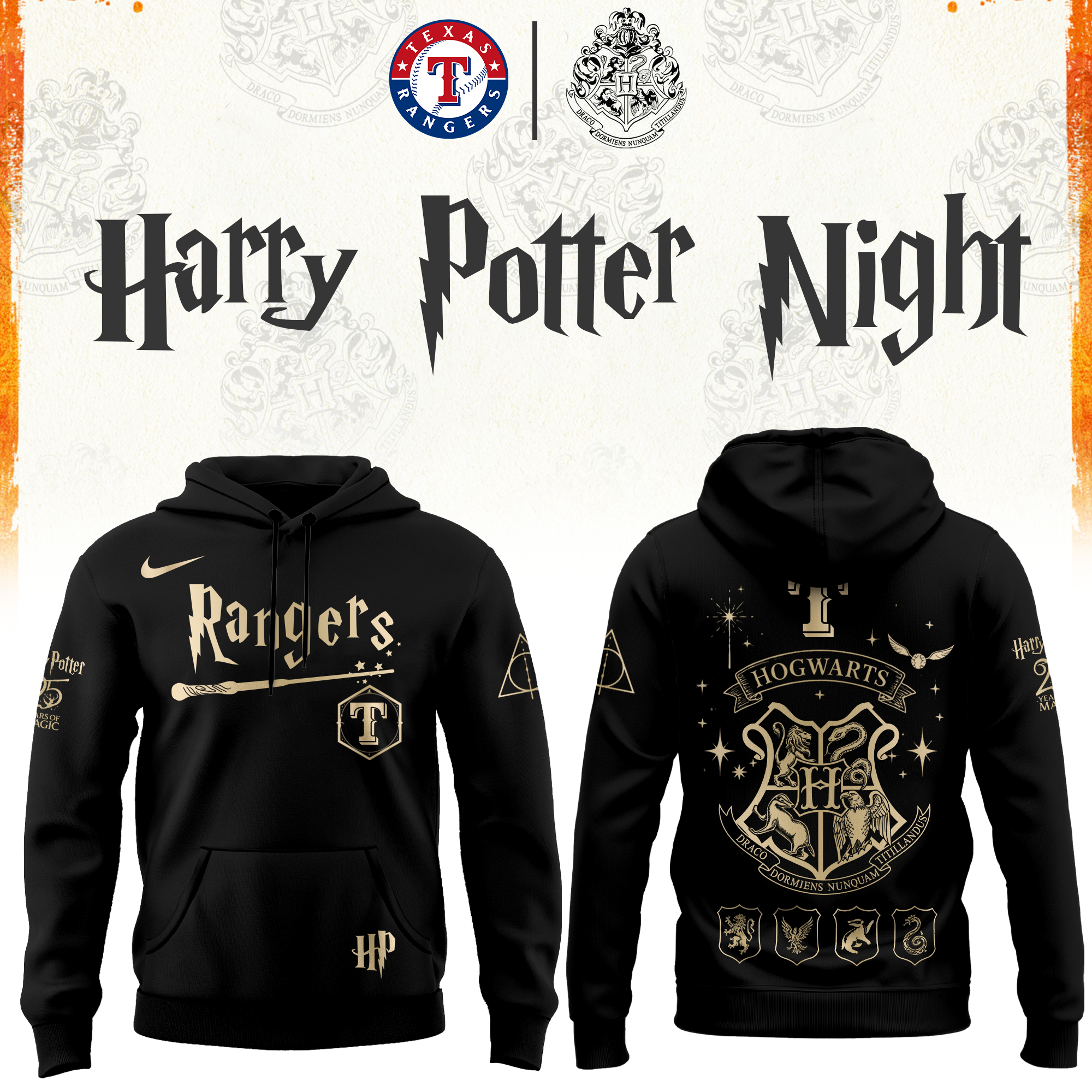 Texas Rangers Harry Potter Limited Edition Hoodie
