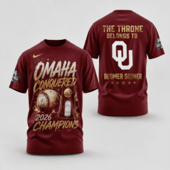 Oklahoma Sooners Baseball 2026 National Champions Exclusive T-shirt | V1