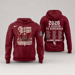 Oklahoma Sooners Baseball 2026 National Champions Exclusive Hoodie | V2