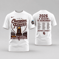 Oklahoma Sooners Baseball 2026 National Champions Exclusive T-shirt | V5