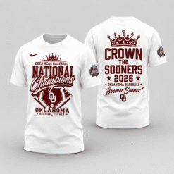 Oklahoma Sooners Baseball 2026 National Champions Exclusive T-shirt | V6