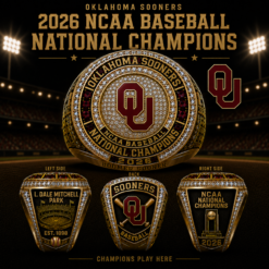 Oklahoma Sooners 2026 NCAA Baseball National Champions Ring V2