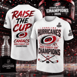 Alternative view of Carolina Hurricanes 2026 Stanley Cup Champions Forever | T-shirt