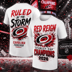 Alternative view of Carolina Hurricanes 2026 Stanley Cup Raise The Cup | T-shirt