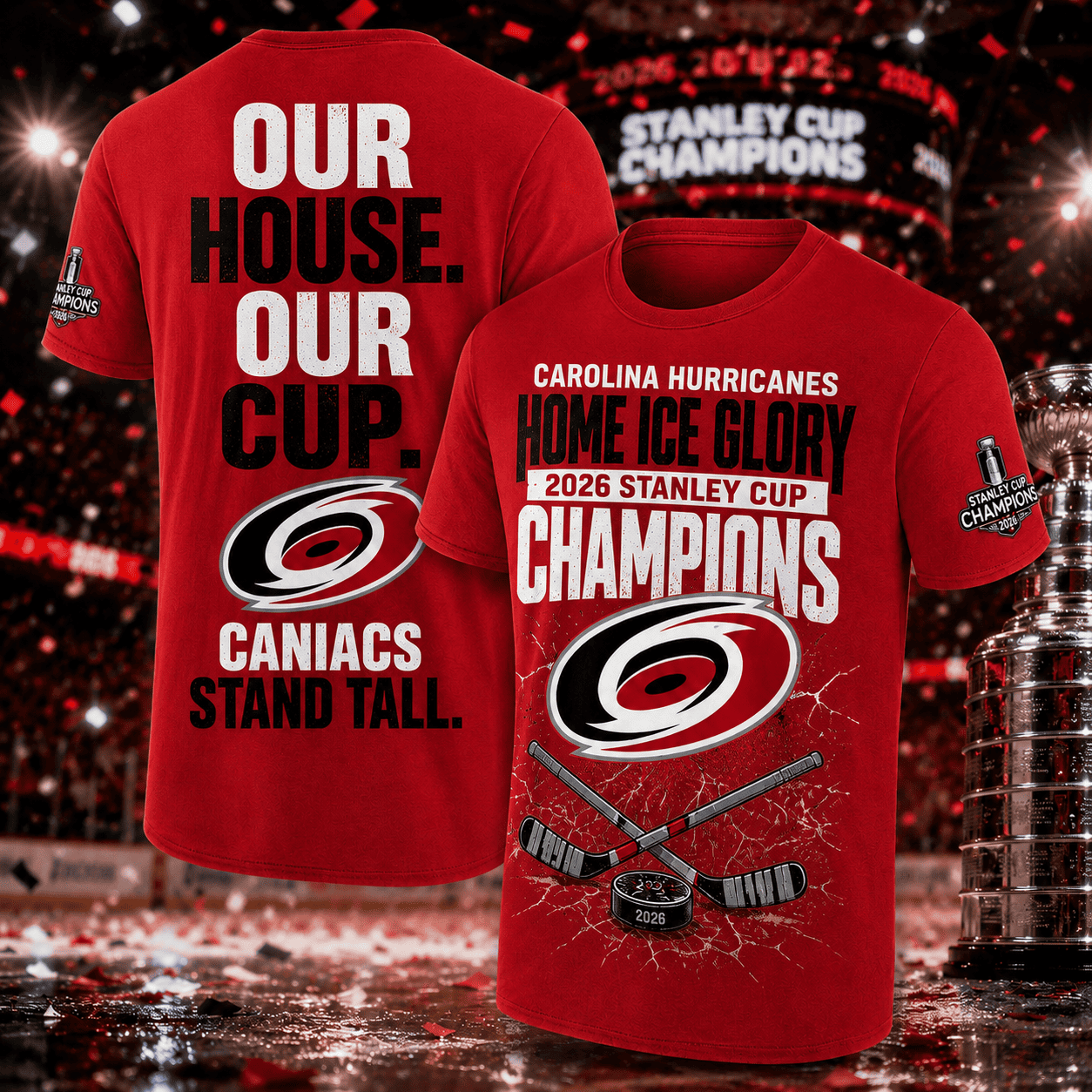 Carolina Hurricanes 2026 Stanley Cup Red Reign Champions | T-shirt