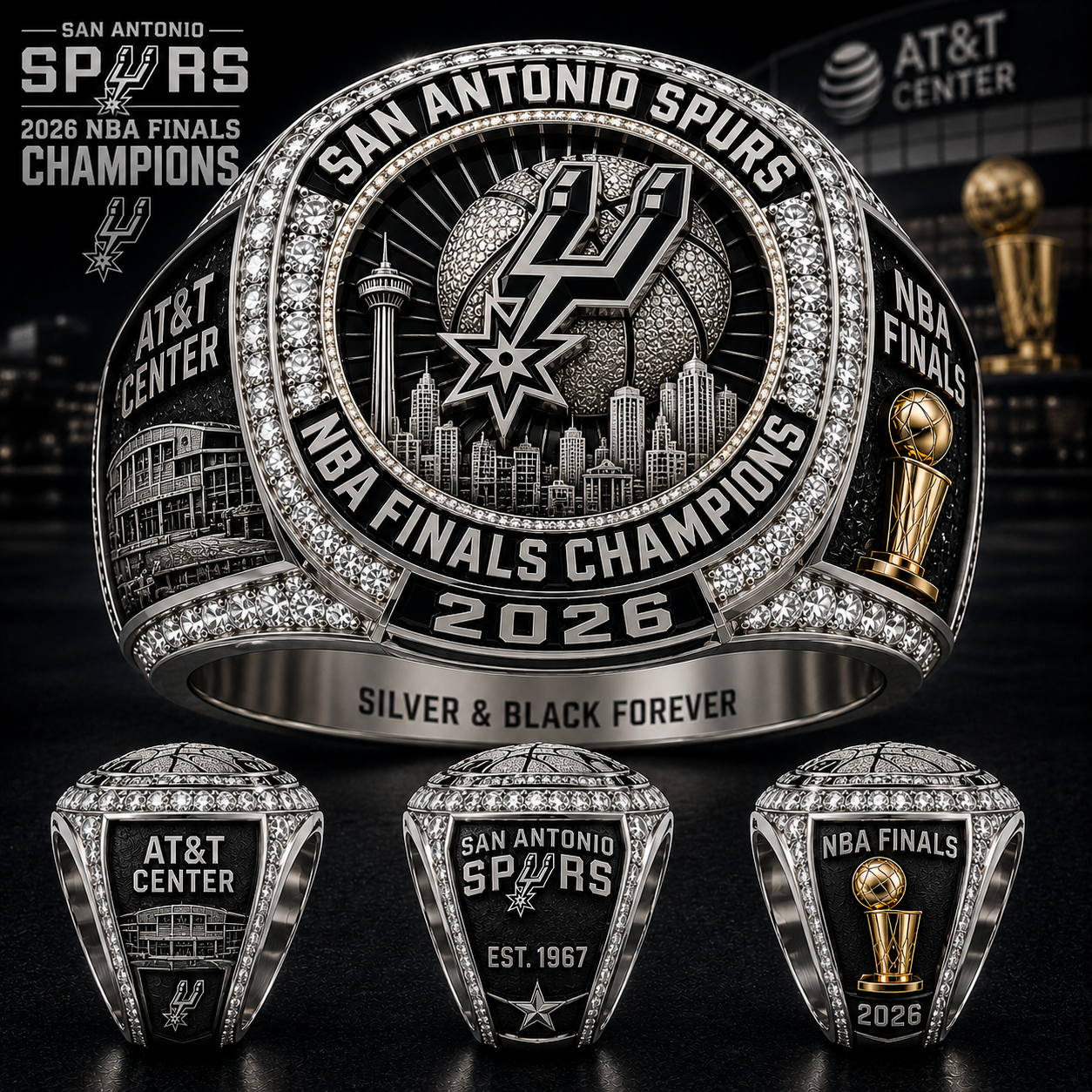 San Antonio Spurs 2026 NBA Finals Champions | Collector Ring