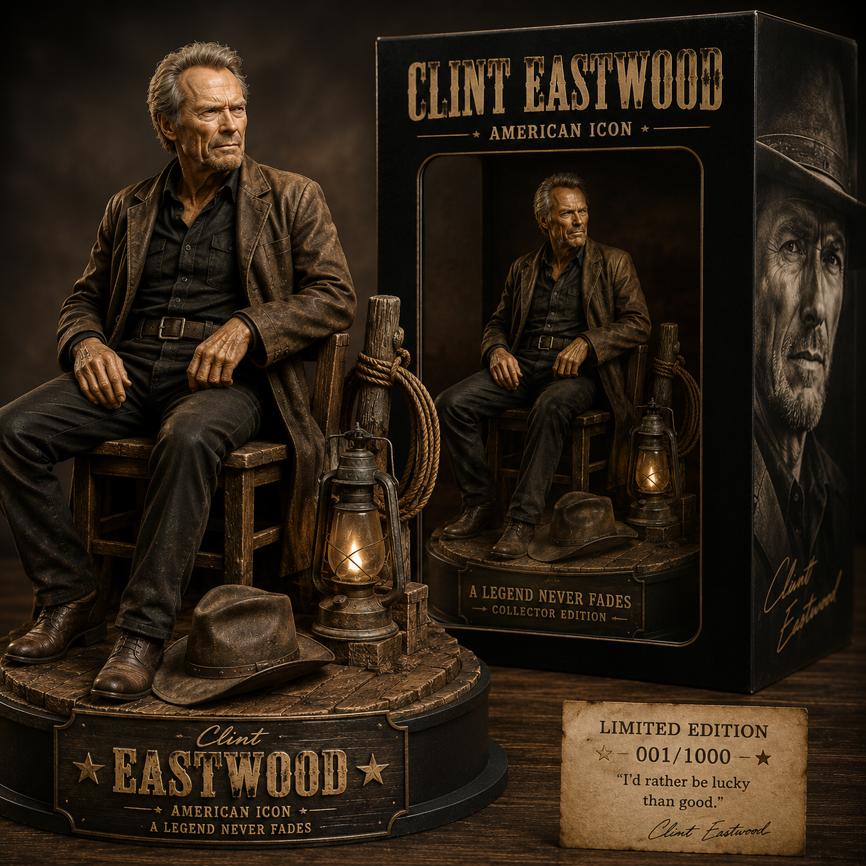 Hollywood Legend Clint Eastwood Hollywood Legend Forever | Collector Figurine