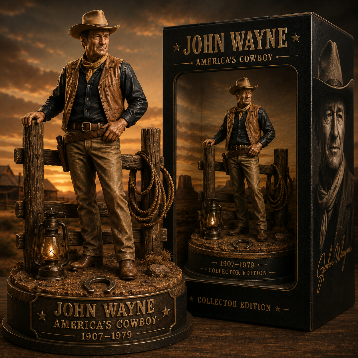 America's Cowboy John Wayne America's Cowboy | Premium Collector Figurine