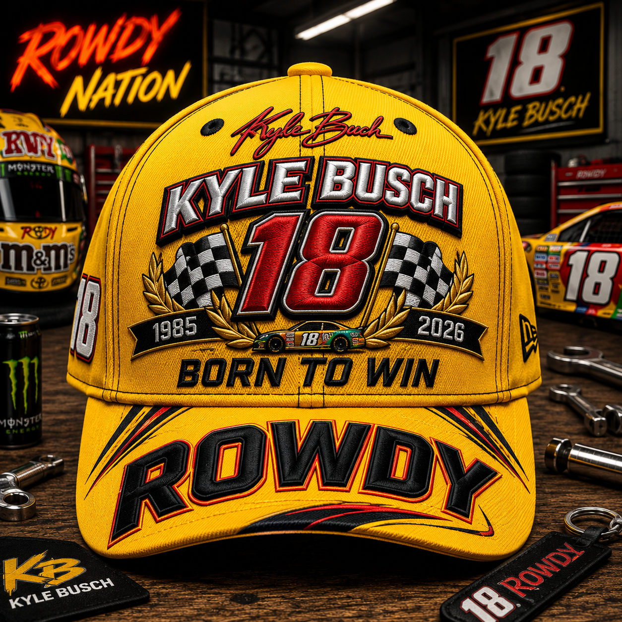 Kyle Busch Rowdy Nation Legacy Cap