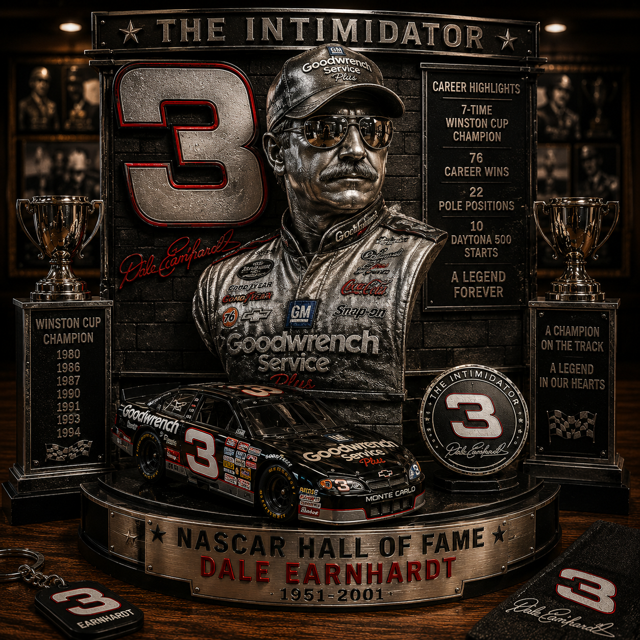 Dale Earnhardt Hall of Fame Monument Edition | Premium Collector Figurine