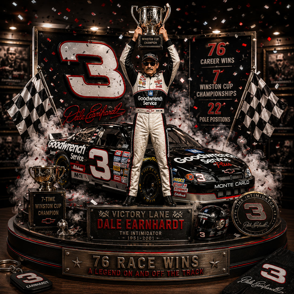 Dale Earnhardt Victory Lane Legacy Edition | Premium Collector Figurine