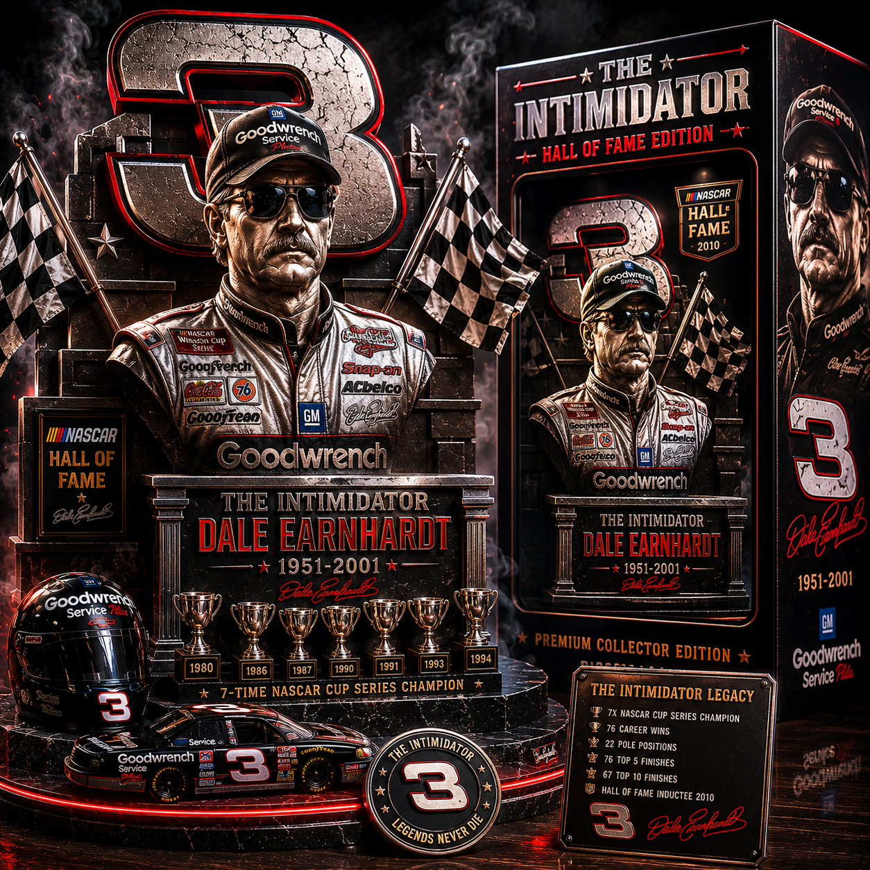 Dale Earnhardt Legends Never Die | Premium Collector Figurine