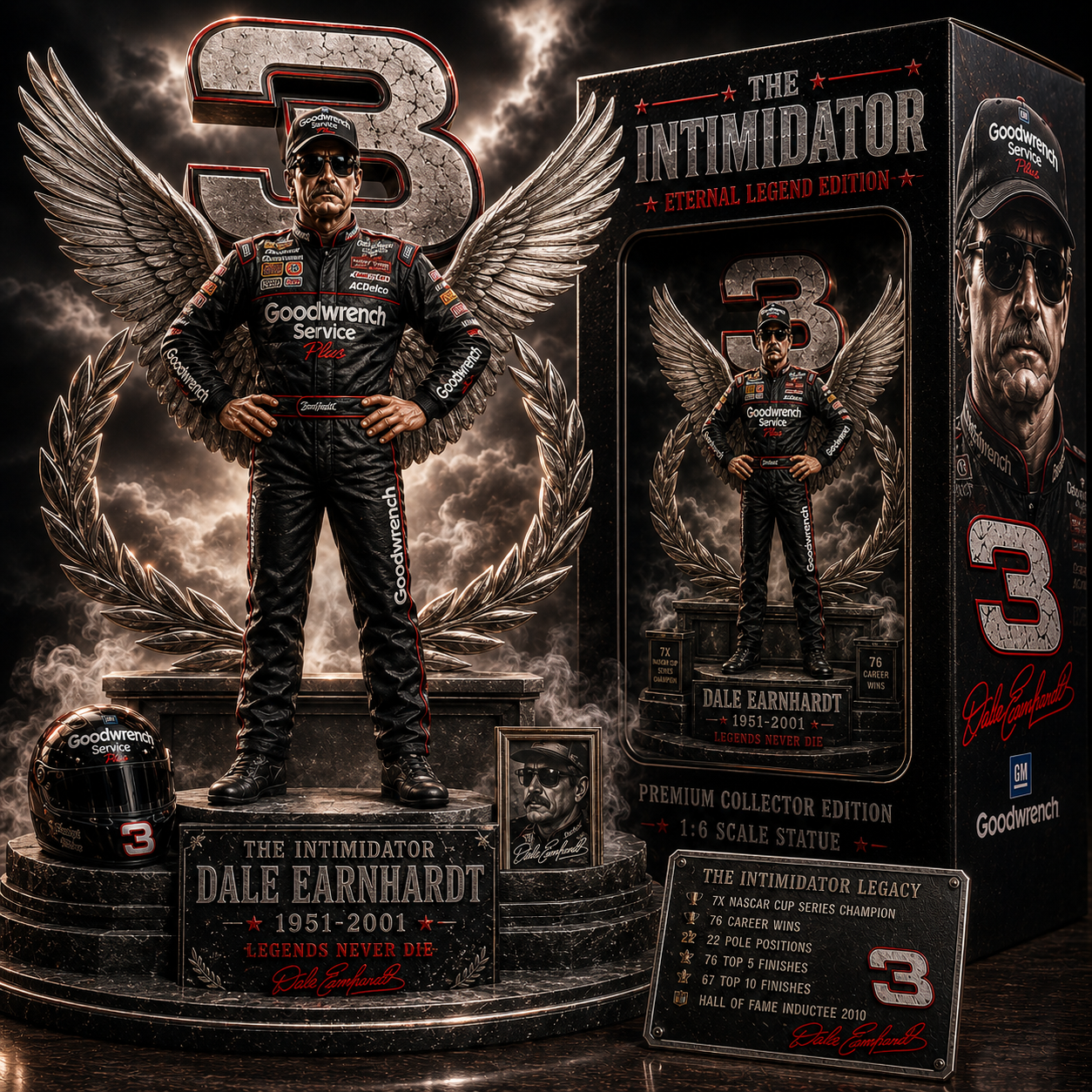Dale Earnhardt Hall of Legends | Premium Collector Figurine