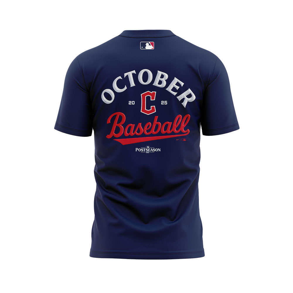 Cleveland Guardians 2025 MLB Postseason Locker Room Combo Shirt | Jogger | Cap V2 - Image 3