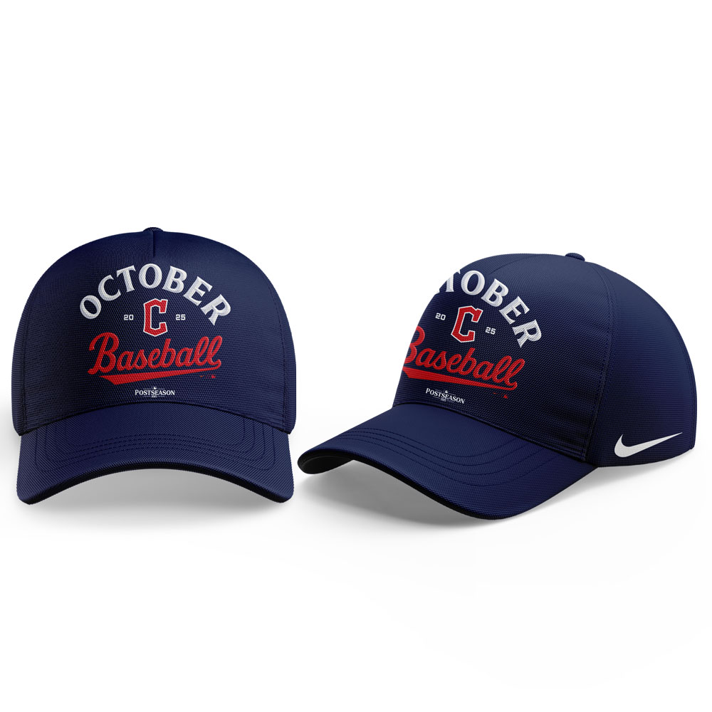 Cleveland Guardians 2025 MLB Postseason Locker Room Combo Shirt | Jogger | Cap V2 - Image 5