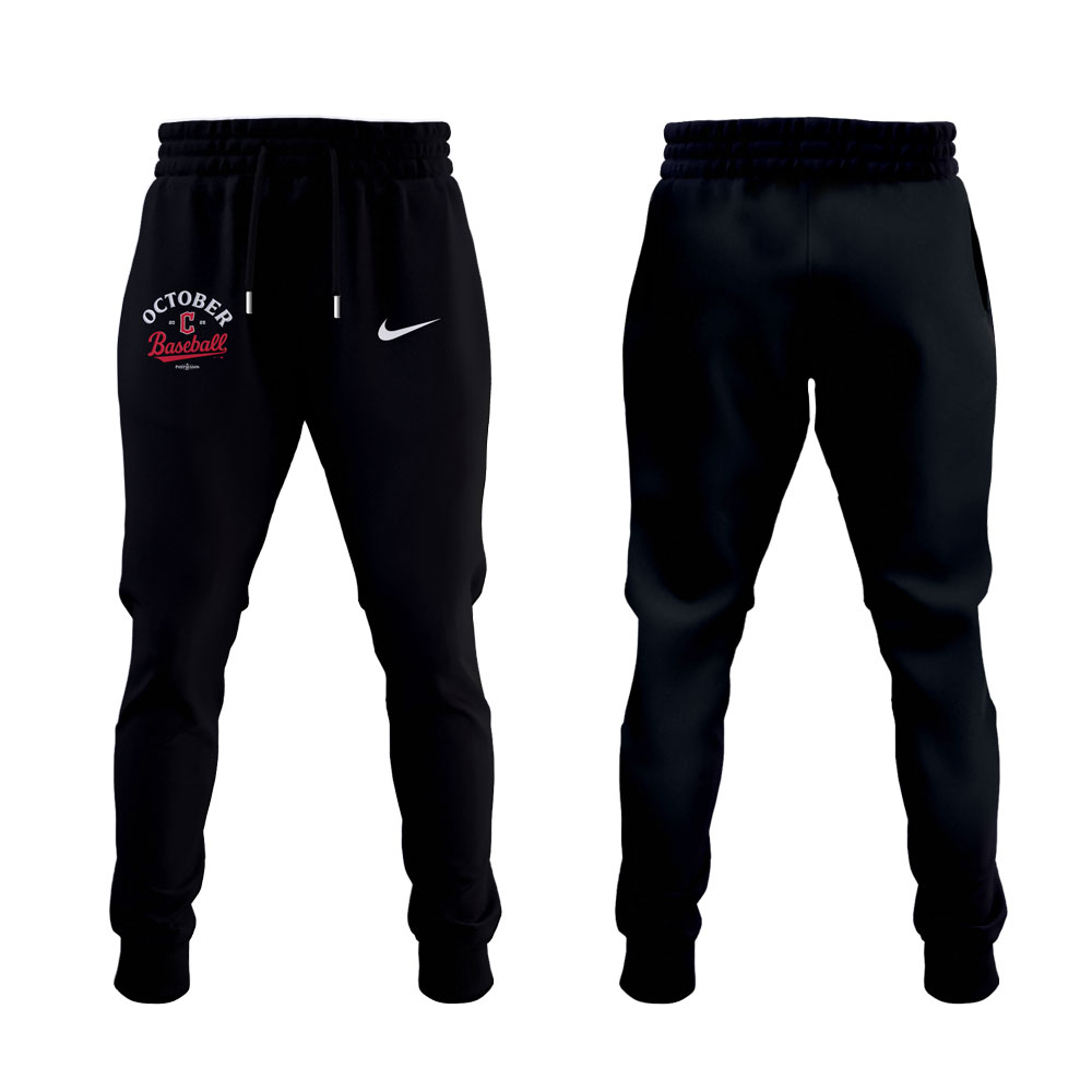 Cleveland Guardians 2025 MLB Postseason Locker Room Combo Shirt | Jogger | Cap V2 - Image 4