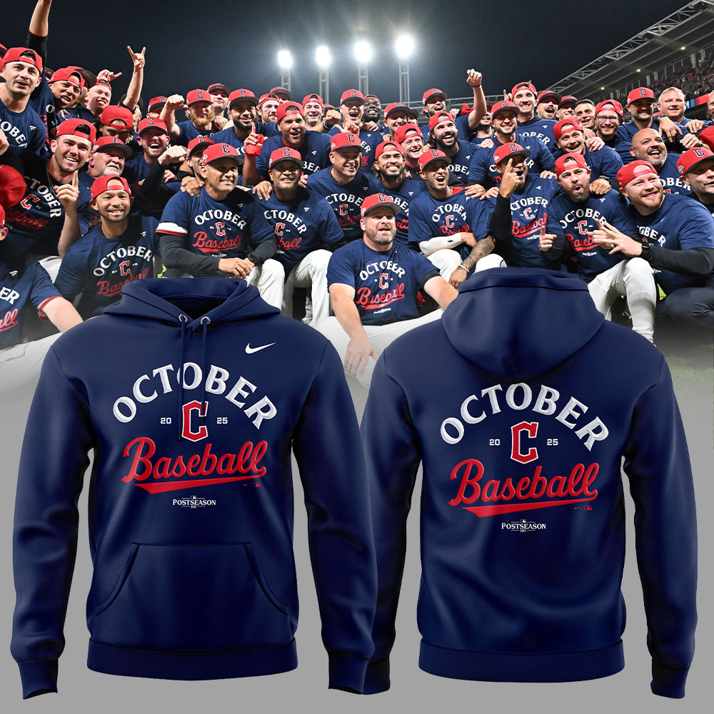 Cleveland Guardians 2025 MLB Postseason Locker Room Combo Hoodie | Jogger | Cap V2