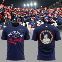 Cleveland Guardians 2025 MLB Postseason Locker Room Combo Shirt | Jogger | Cap