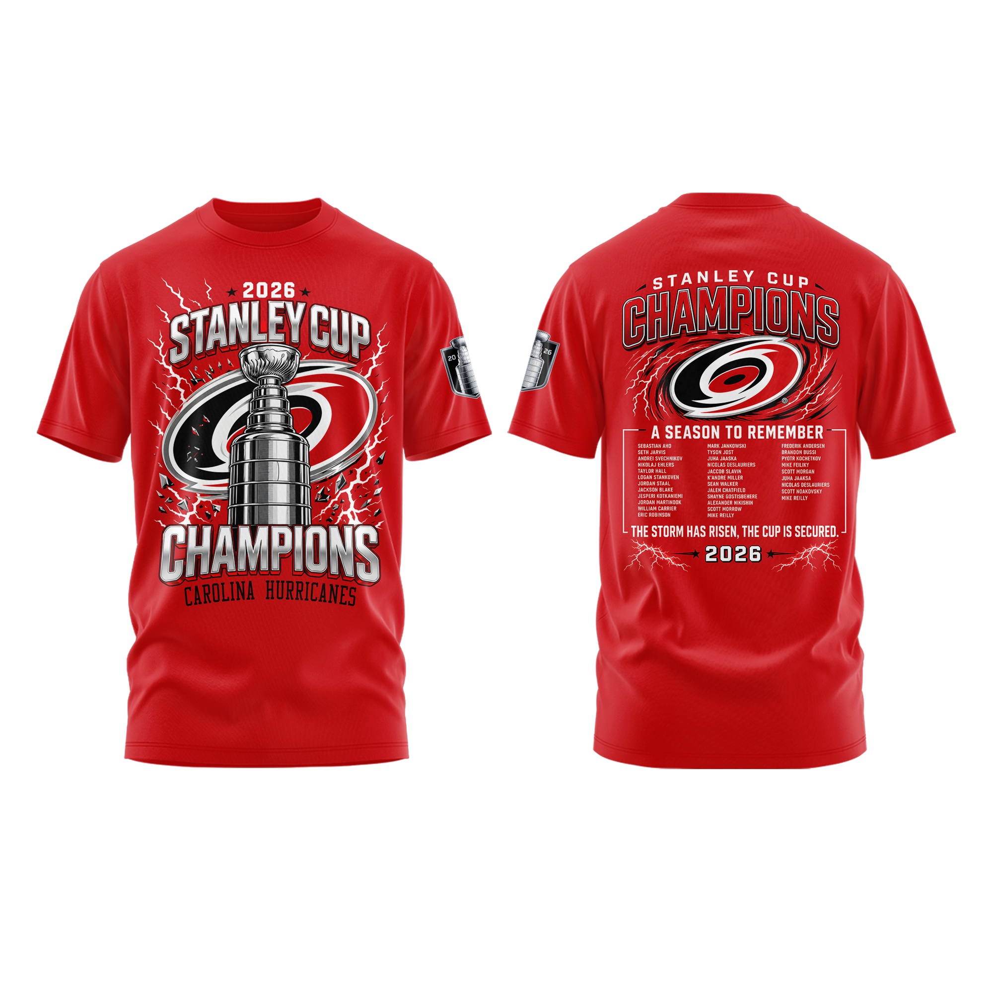 Carolina Hurricanes 2026 Stanley Cup Champions Limited Edition Tshirt v3 - Image 2