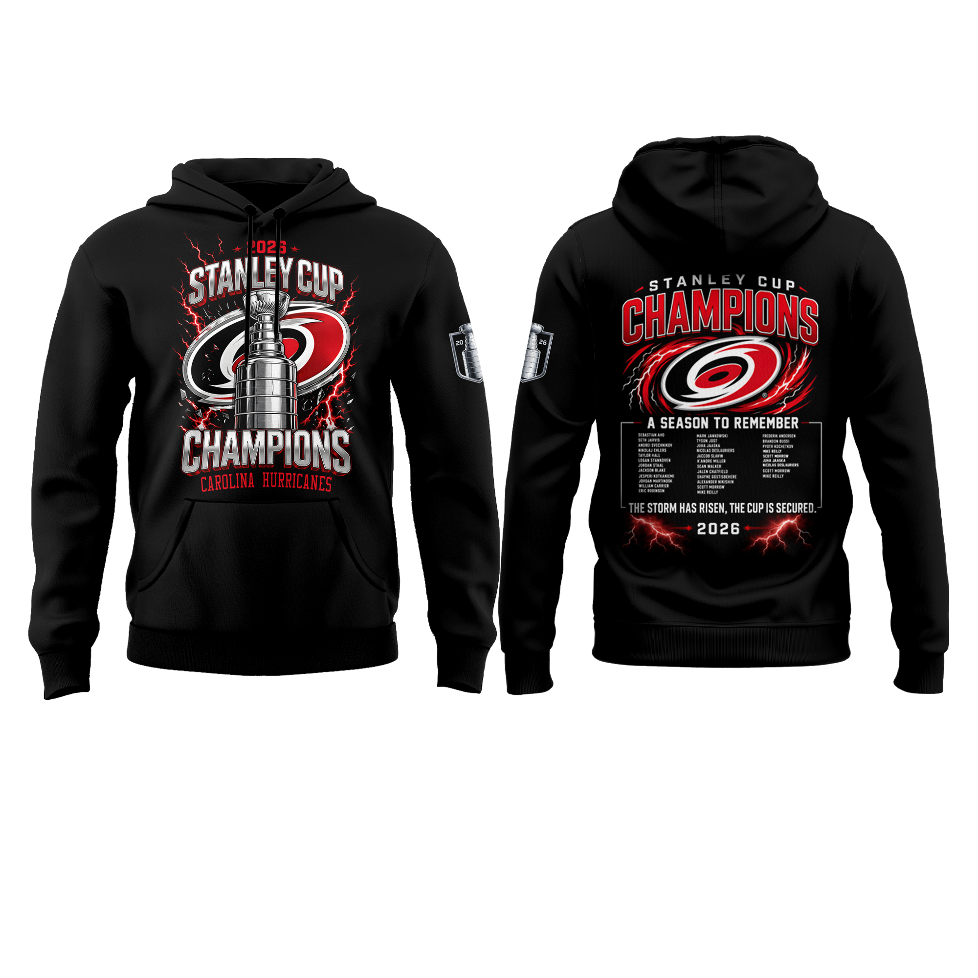 Carolina Hurricanes 2026 Stanley Cup Champions Limited Edition Hoodie v2 - Image 2