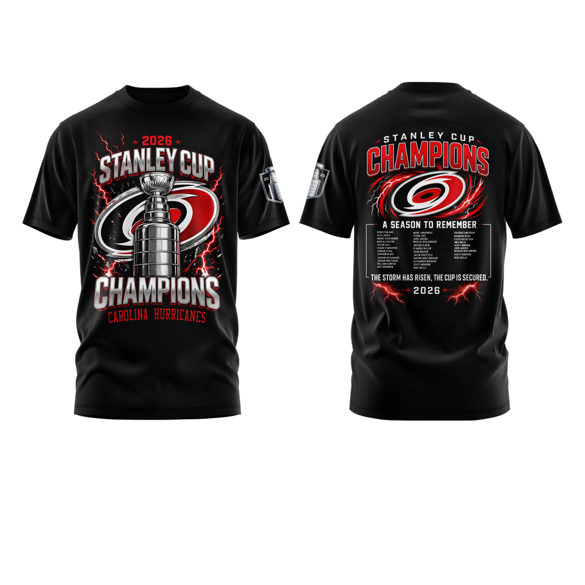 Carolina Hurricanes 2026 Stanley Cup Champions Limited Edition Tshirt v2 - Image 2