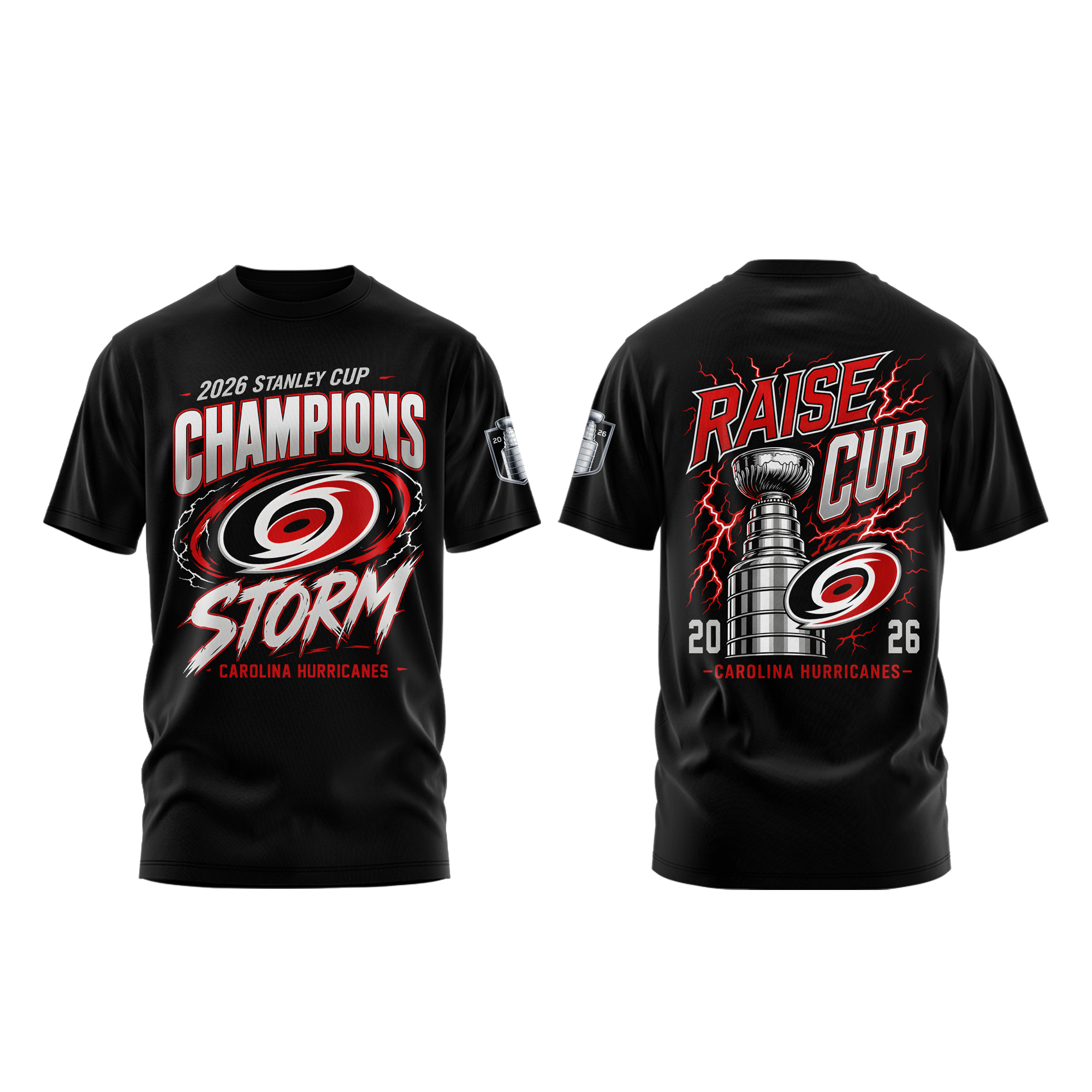 Carolina Hurricanes 2026 Stanley Cup Champions Raise Up Limited Edition Hoodie - Image 2