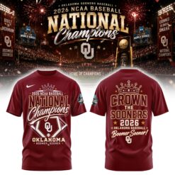 Oklahoma NCAA Basbeball Champions ’26 Limited Edition Red Tshirt v3