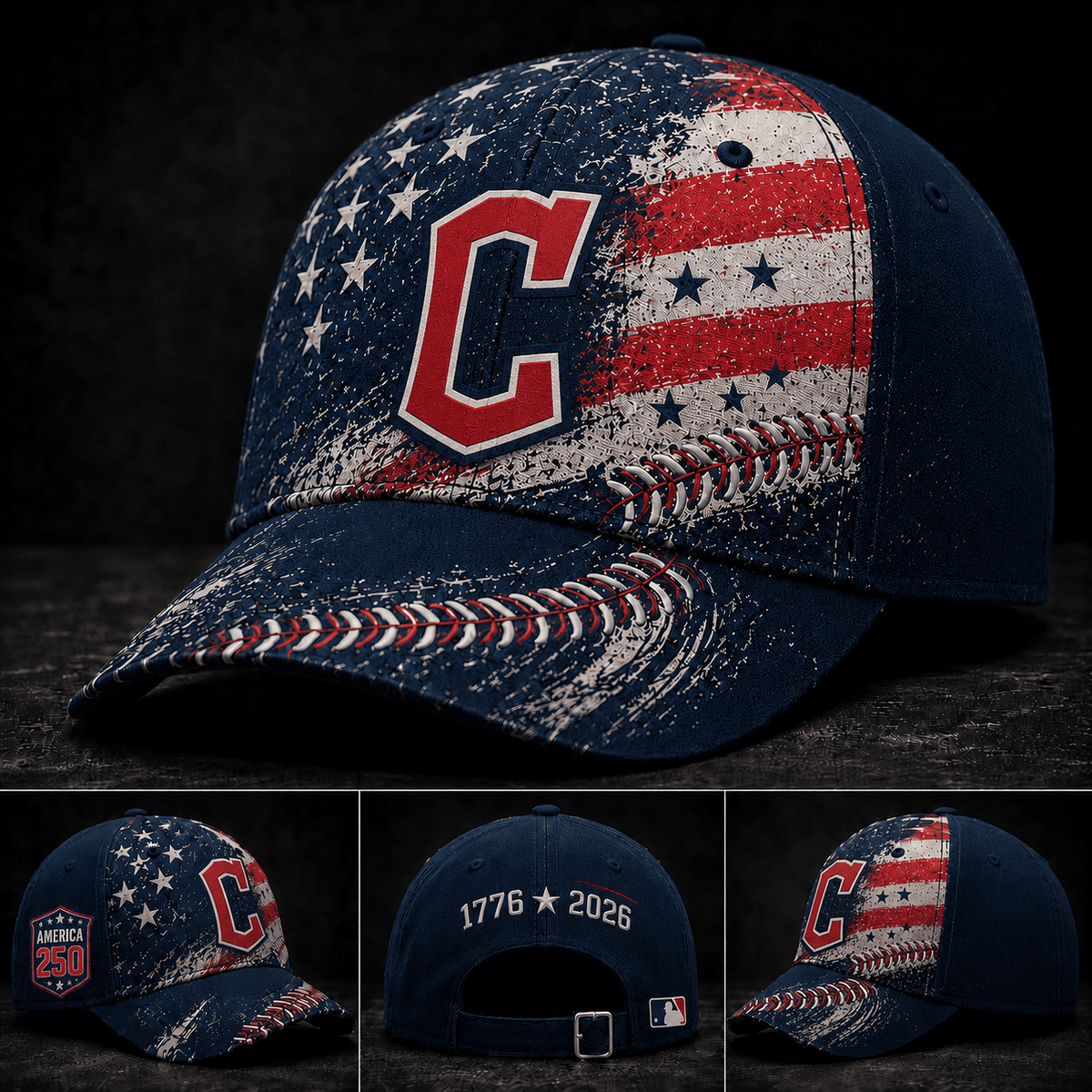 Cleveland Guardians 250 Years Of Freedom Exclusive Baseball Cap
