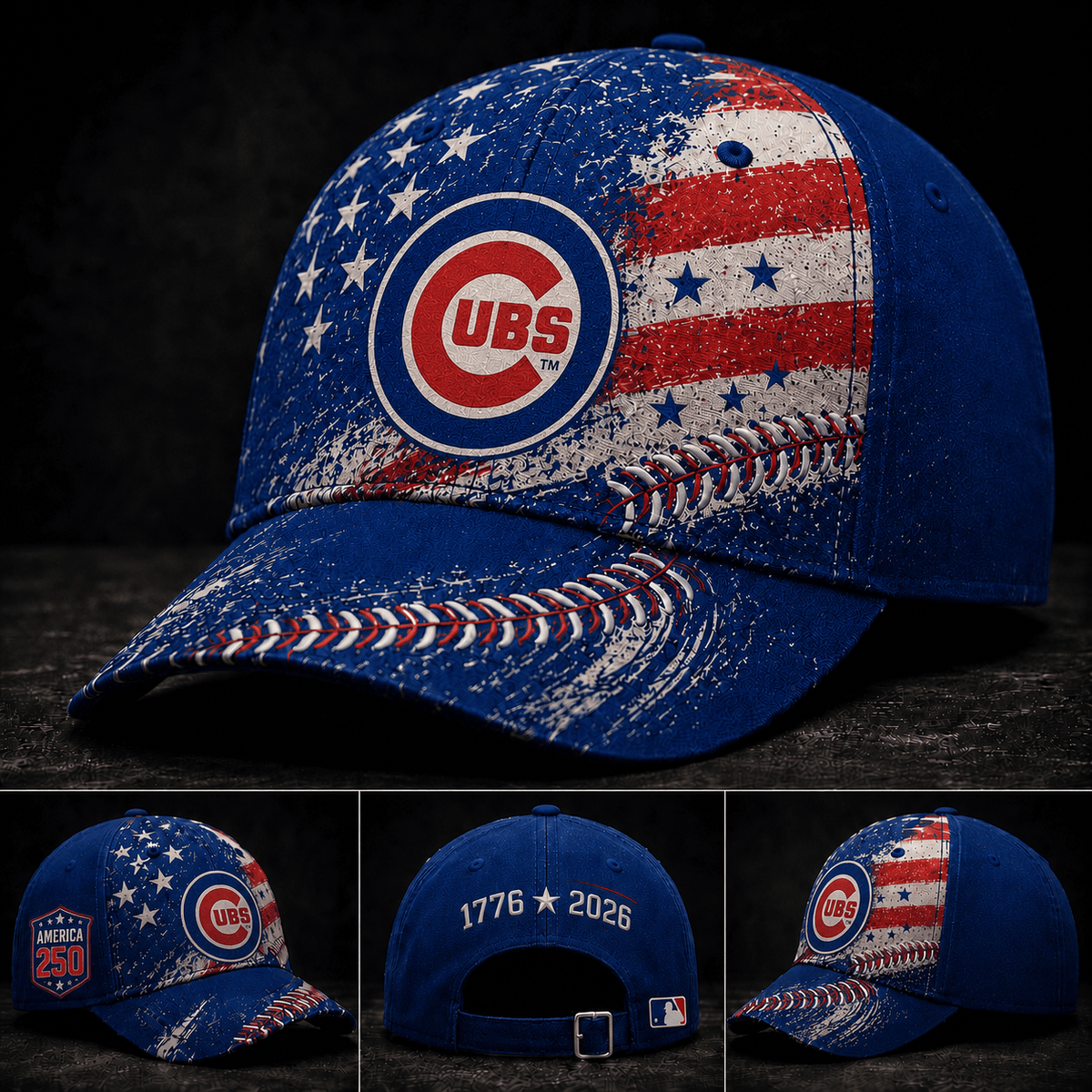 Chicago Cubs 250 Years Of Freedom Exclusive Baseball Cap