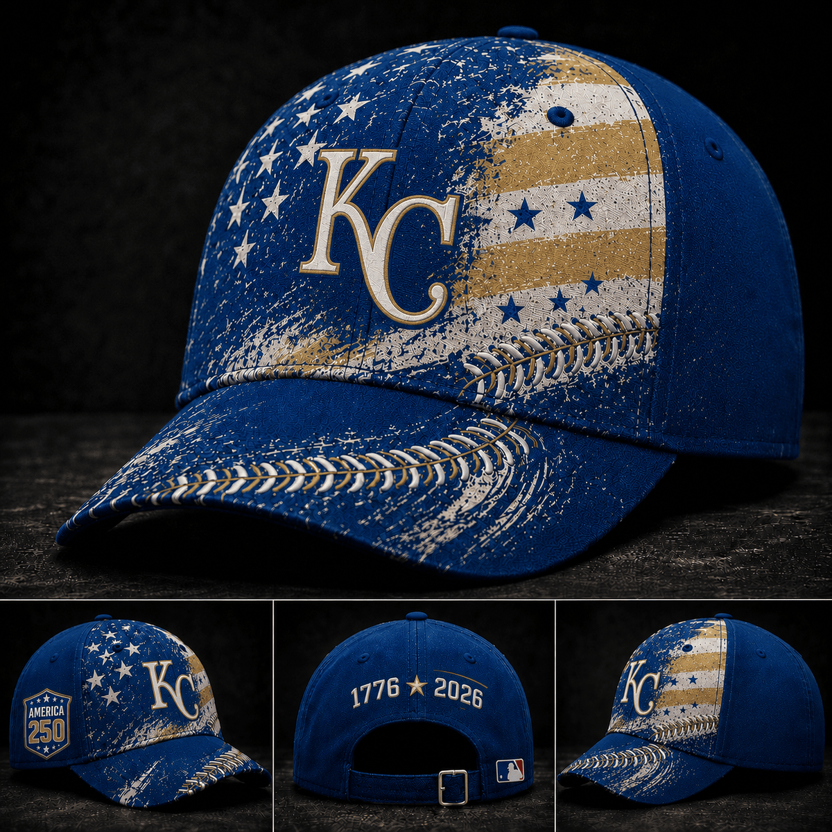 Kansas City Royals 250 Years Of Freedom Exclusive Baseball Cap