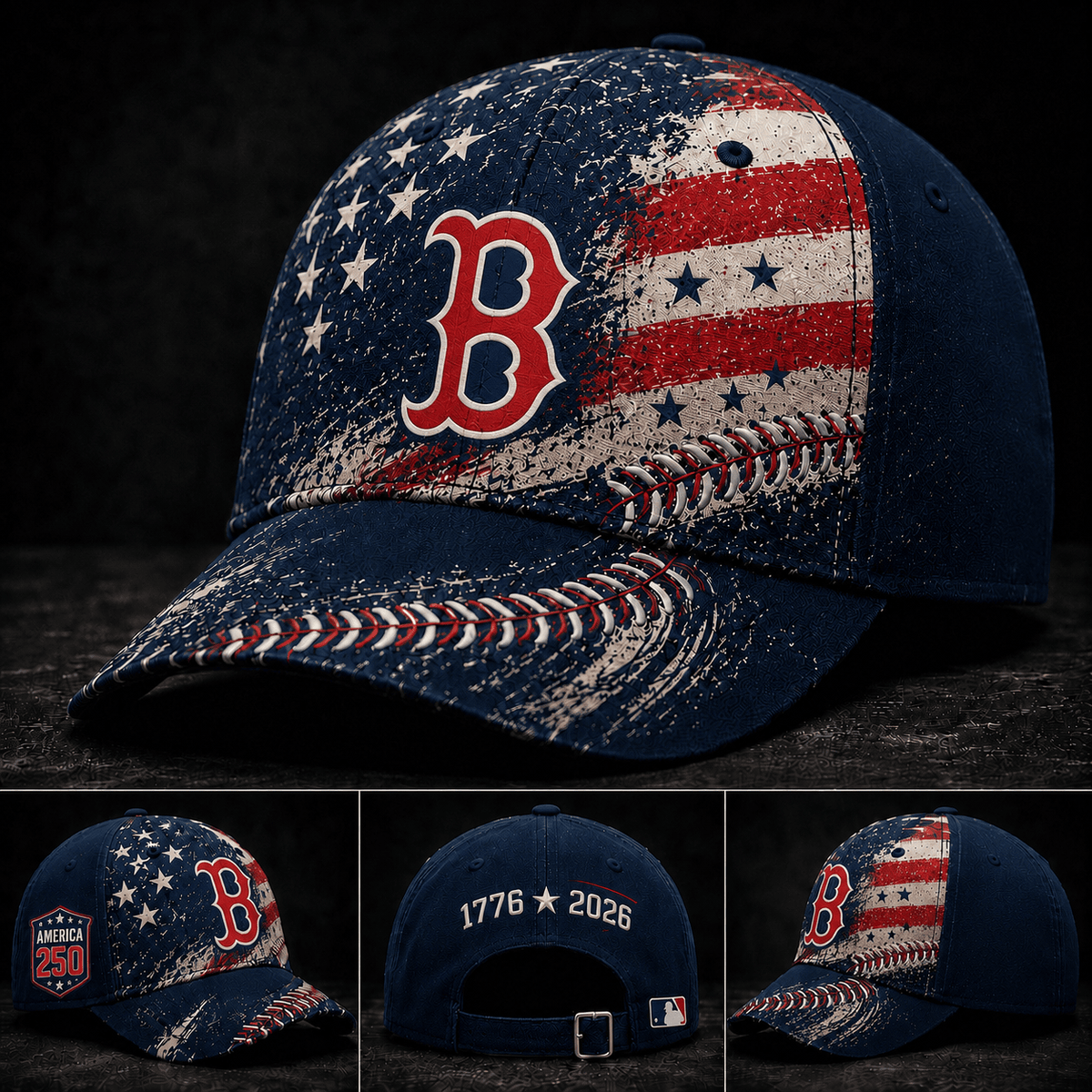 Boston Red Sox 250 Years Of Freedom Exclusive Baseball Cap