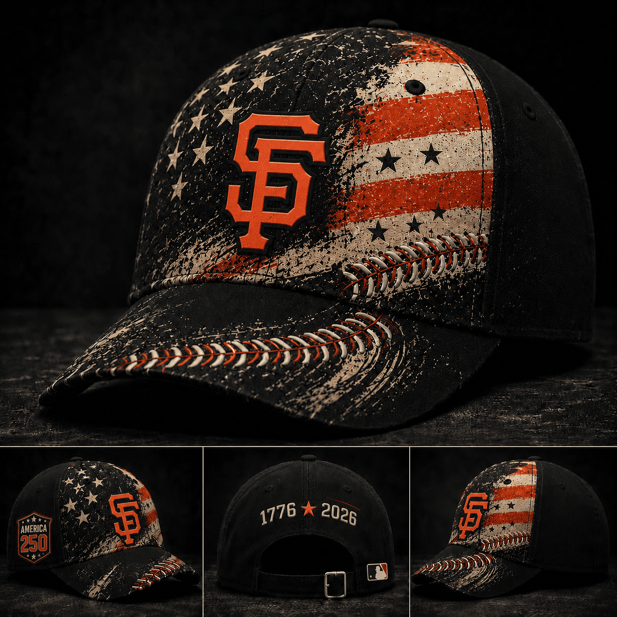 San Francisco Giants 250 Years Of Freedom Exclusive Baseball Cap