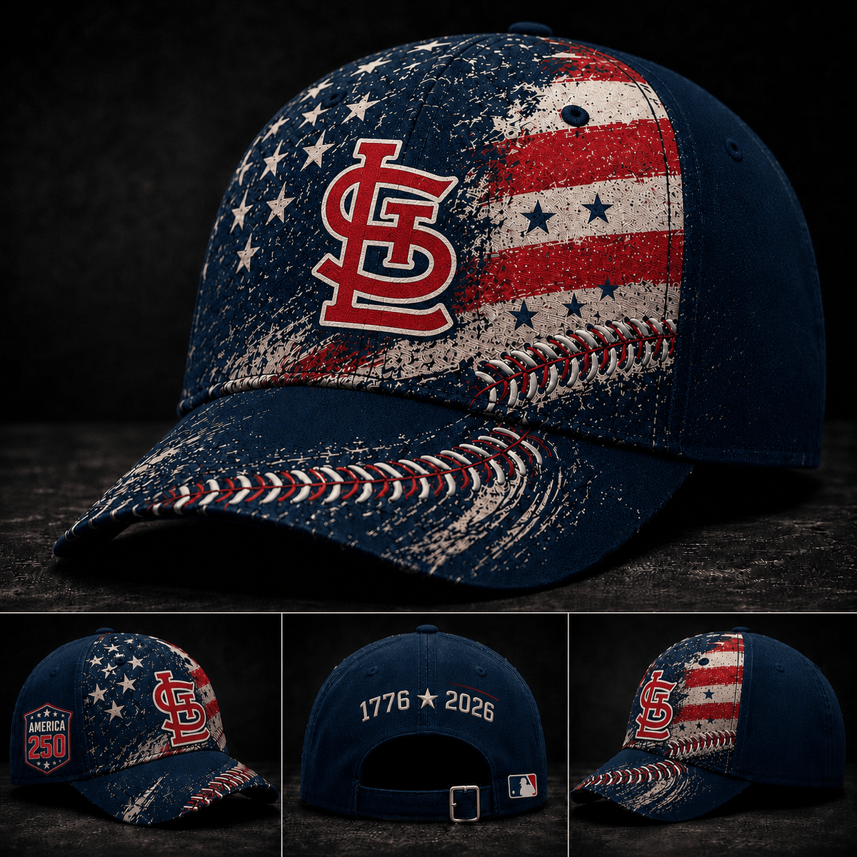 St. Louis Cardinals 250 Years Of Freedom Exclusive Baseball Cap