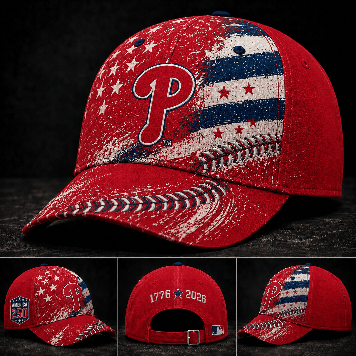 Philadelphia Phillies 250 Years Of Freedom Exclusive Baseball Cap
