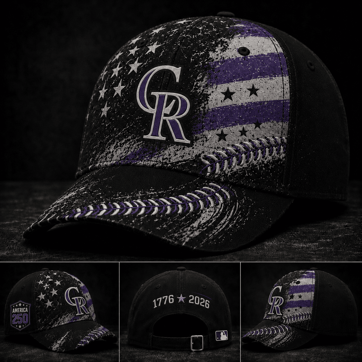 Colorado Rockies 250 Years Of Freedom Exclusive Baseball Cap