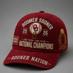 Oklahoma Sooners Baseball 2026 National Champions Exclusive Baseball Cap | V3
