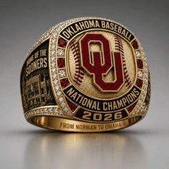 Oklahoma Sooners Baseball 2026 National Champions Exclusive Ring | V2