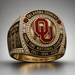 Oklahoma Sooners Baseball 2026 National Champions Exclusive Ring | V3