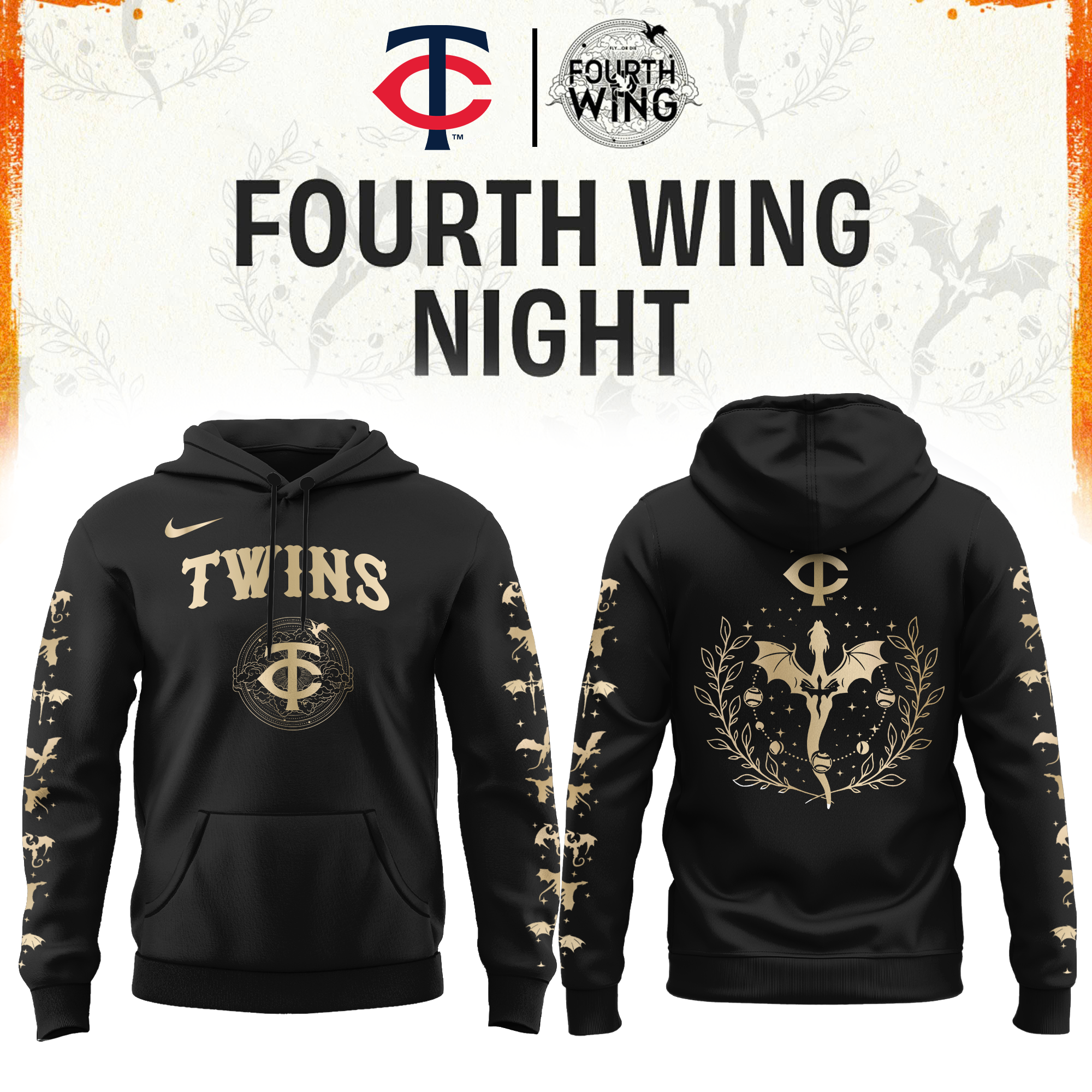 Minnesota Twins Wings Night Limited Edition Hoodie| Cap | Jogger