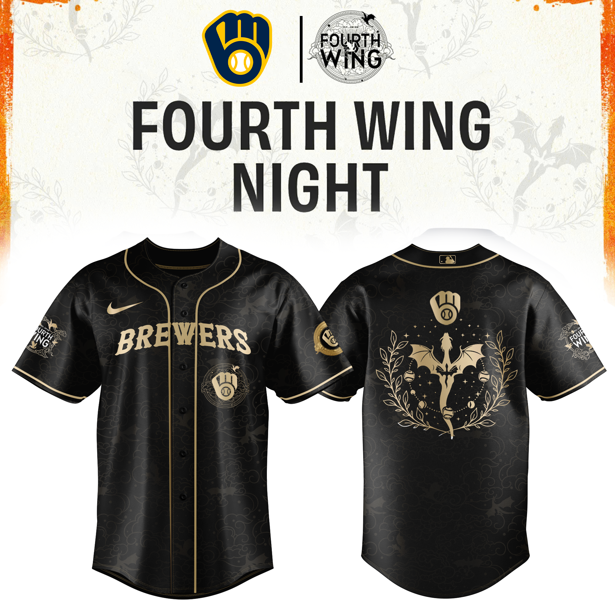 Milwaukee Brewers Fourth Wings Night Limited Edition Jersey| Cap | Jogger