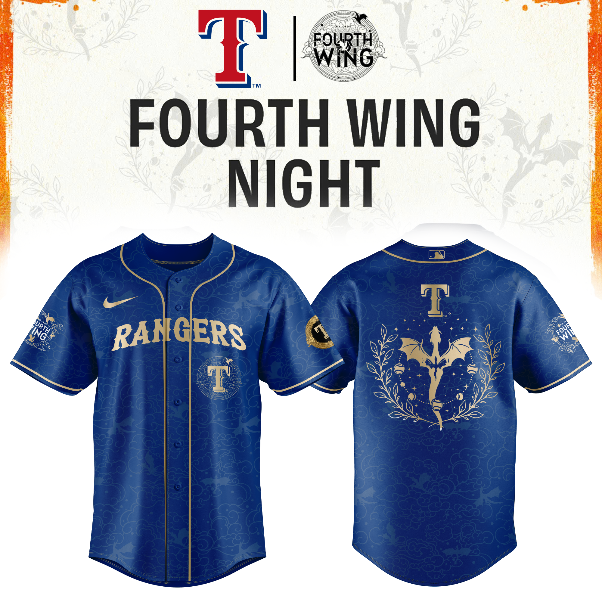 Texas Rangers Fourth Wings Night Limited Edition Jersey| Cap | Jogger