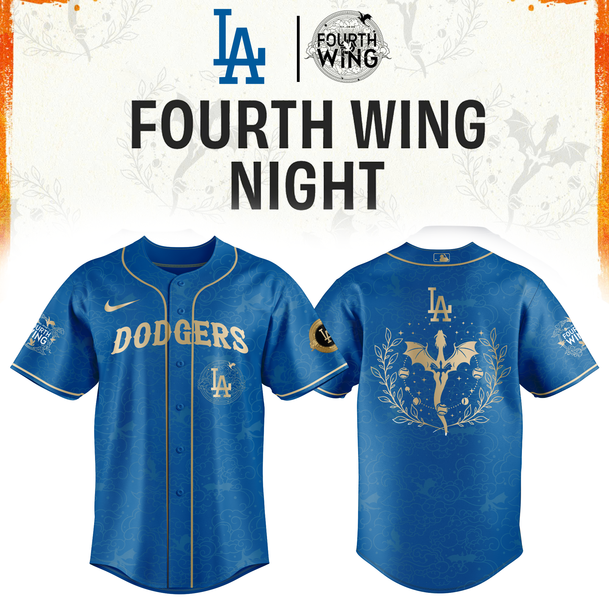 Los Angeles Dodgers Fourth Wings Night Limited Edition Jersey