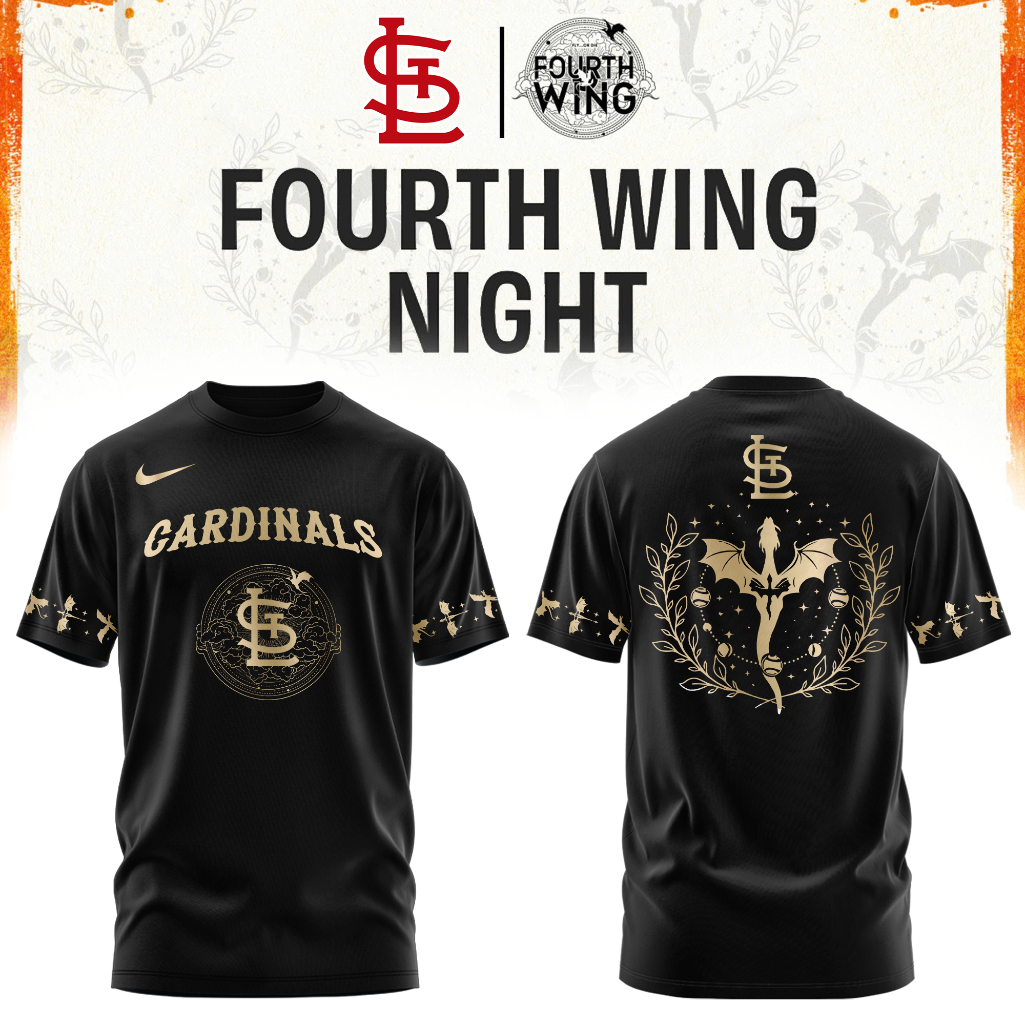 St.Louis Cardinals Fourth Wings Night Limited Edition Tshirt | Cap | Jogger