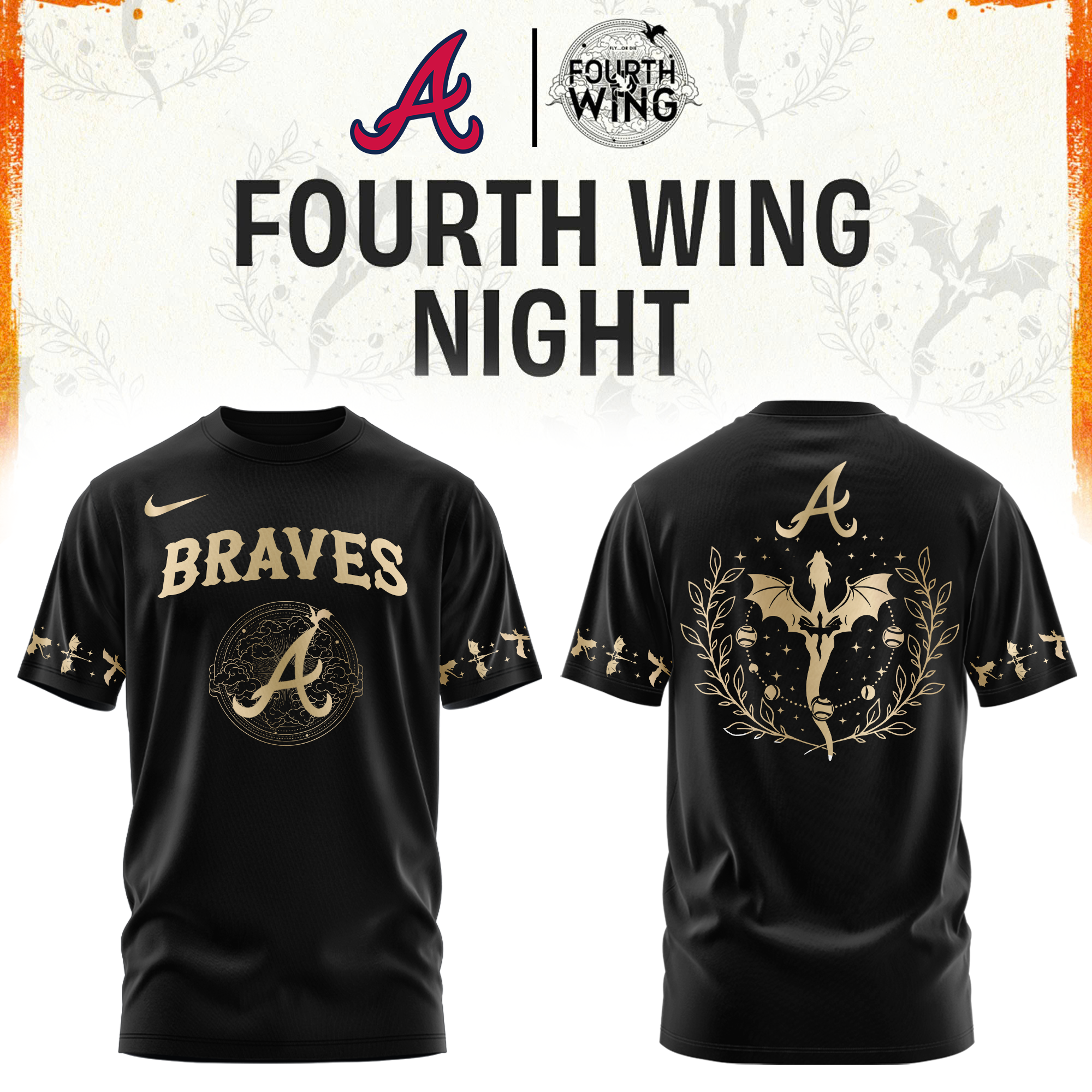 Atlanta Braves Fourth Wings Night Limited Edition Tshirt | Cap | Jogger