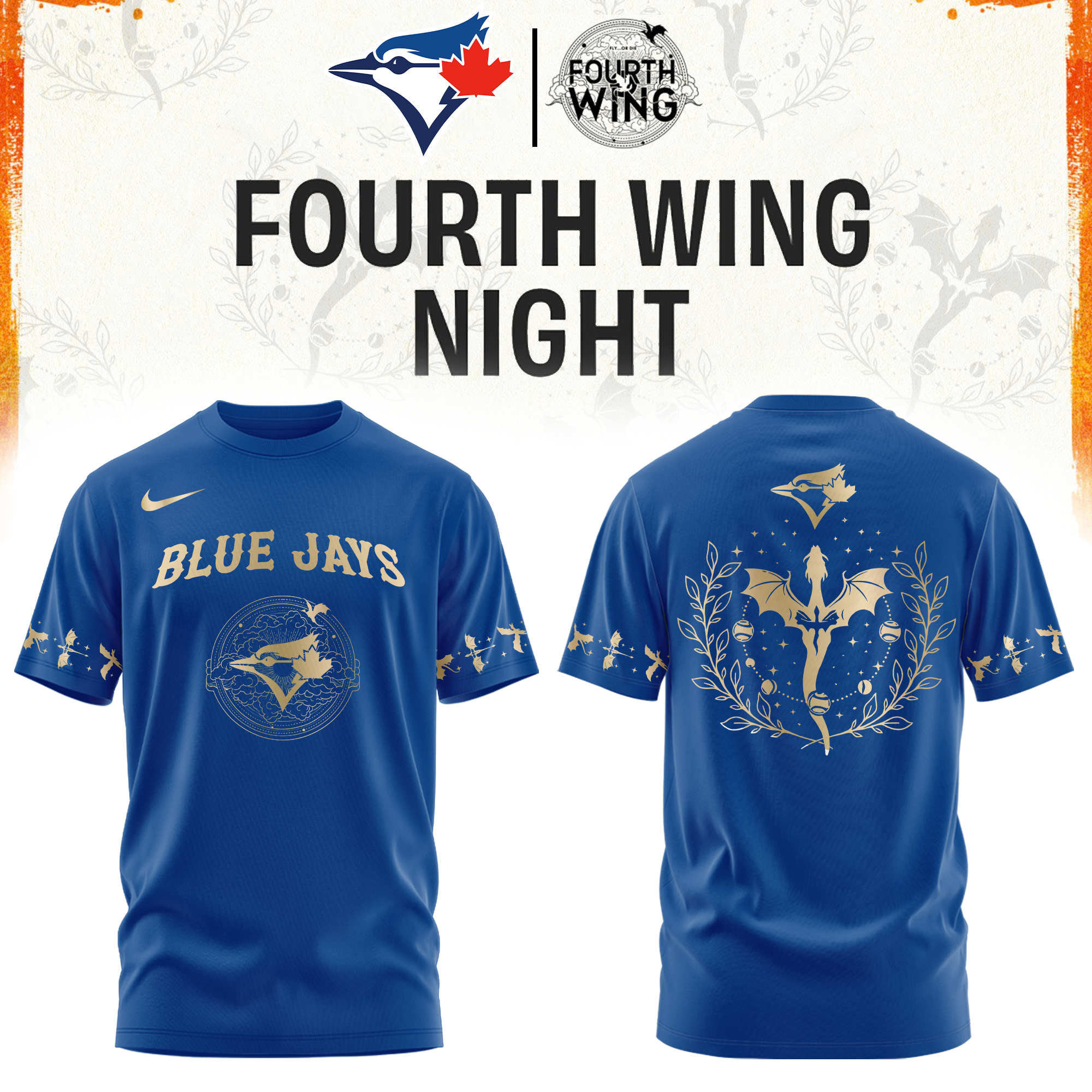 Toronto Blue Jays Fourth Wings Night Limited Edition Tshirt | Cap | Jogger