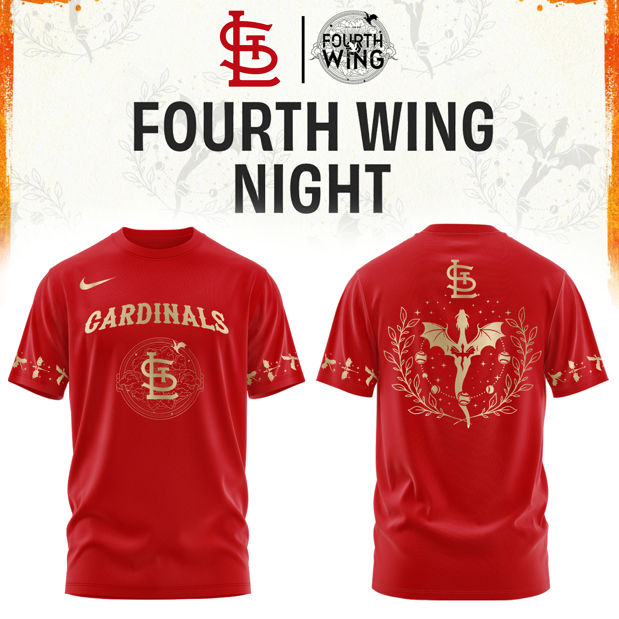 St.Louis CardinalsFourth Wings Night Limited Edition Tshirt | Cap | Jogger